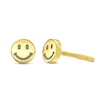 Thumbnail Image 0 of Child's Smiley Face Stud Earrings in 14K Gold