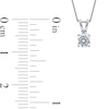 Thumbnail Image 5 of 0.40 CT. Certified Lab-Created Diamond Solitaire Pendant in 10K White Gold (I/SI2)