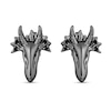 Thumbnail Image 1 of Enchanted Disney Villains Maleficent 0.085 CT. T.W. Black Diamond Dragon Stud Earrings in Black Sterling Silver