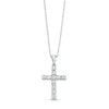 0.065 CT. T.W. Diamond Miracle Cross Pendant in Sterling Silver