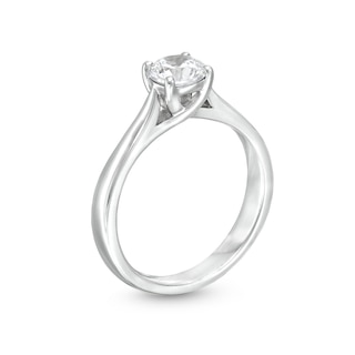 1.00 CT. GIA-Graded Diamond Solitaire Engagement Ring in 14K White Gold (F/SI2)