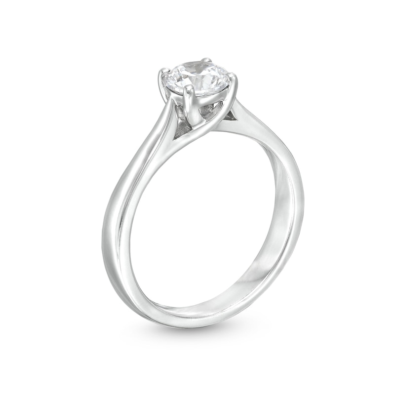 1.00 CT. GIA-Graded Diamond Solitaire Engagement Ring in 14K White Gold (F/SI2)|Peoples Jewellers