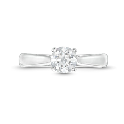 1.00 CT. GIA-Graded Diamond Solitaire Engagement Ring in 14K White Gold (F/SI2)