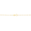 Thumbnail Image 1 of 1.3mm Figaro Chain Anklet in Solid 14K Gold - 10"