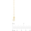 Thumbnail Image 2 of 1.3mm Figaro Chain Anklet in Solid 14K Gold - 10"