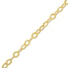 3.35mm Hammered Rolo Chain Anklet in Hollow 14K Gold - 10"