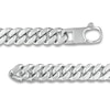 Thumbnail Image 2 of Diamond-Cut 10.7mm Cuban Curb Chain Bracelet in Solid Sterling Silver  - 8.5"