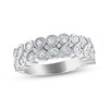 Thumbnail Image 1 of Every Moment Collection 0.95 CT. T.W. Diamond Double Row Infinity Ring in 14K White Gold