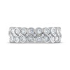 Thumbnail Image 3 of Every Moment Collection 0.95 CT. T.W. Diamond Double Row Infinity Ring in 14K White Gold