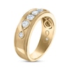 Thumbnail Image 2 of Every Moment Collection Men's 0.95 CT. T.W. Diamond Three Stone Wedding Band in 14K Gold