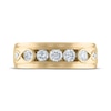 Thumbnail Image 3 of Every Moment Collection Men's 0.95 CT. T.W. Diamond Three Stone Wedding Band in 14K Gold