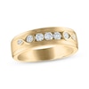 Thumbnail Image 1 of Every Moment Collection Men's 0.45 CT. T.W. Diamond Three Stone Wedding Band in 14K Gold