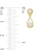Thumbnail Image 2 of 0.50 CT. T.W. Canadian Certified Diamond Teardrop Earrings in 14K Gold (I/I2)