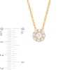 Thumbnail Image 3 of 1.00 CT. T.W. Multi-Diamond Flower Pendant in 10K Gold