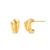 Thumbnail Image 0 of Criss-Cross 13.0mm Half Hoop Earrings in 14K Gold