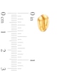 Thumbnail Image 2 of Criss-Cross 13.0mm Half Hoop Earrings in 14K Gold