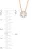 Thumbnail Image 3 of 0.50 CT. T.W. Multi-Diamond Flower Pendant in 10K Gold