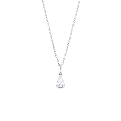 0.48 CT. Pear-Shaped Diamond Solitaire Pendant in 14K Gold (I/I2