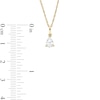 Thumbnail Image 3 of 0.48 CT. Pear-Shaped Diamond Solitaire Pendant in 14K Gold (I/I2)