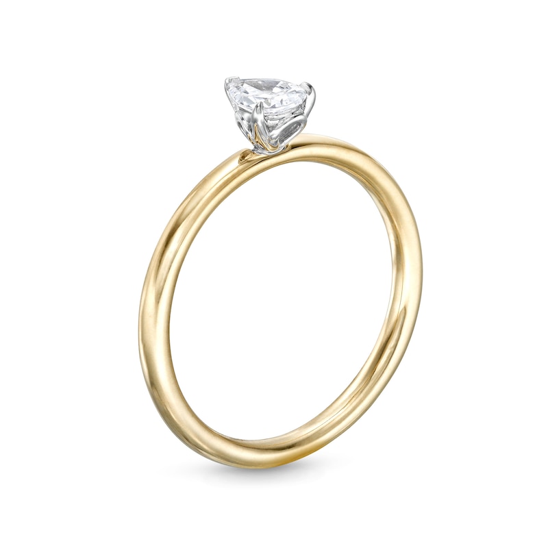 0.48 CT. Pear-Shaped Diamond Solitaire Ring in 14K Two-Tone Gold (I/I2)|Peoples Jewellers