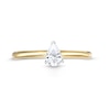 0.48 CT. Pear-Shaped Diamond Solitaire Ring in 14K Two-Tone Gold (I/I2)