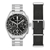 Thumbnail Image 1 of Men's Bulova Archive Series Lunar Pilot Interchangeable Strap Chronograph Watch with Black Dial (Model: 96K111)