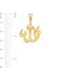 Diamond-Cut Allah Charm in 10K Gold