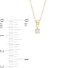 Thumbnail Image 4 of 0.45 CT. T.W. Diamond Solitaire Pendant and Earrings Set in 10K Gold (J/I3)