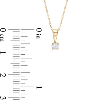 0.45 CT. T.W. Diamond Solitaire Pendant and Earrings Set in 10K Gold (J/I3)