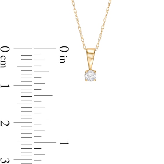 0.45 CT. T.W. Diamond Solitaire Pendant and Earrings Set in 10K Gold (J/I3)