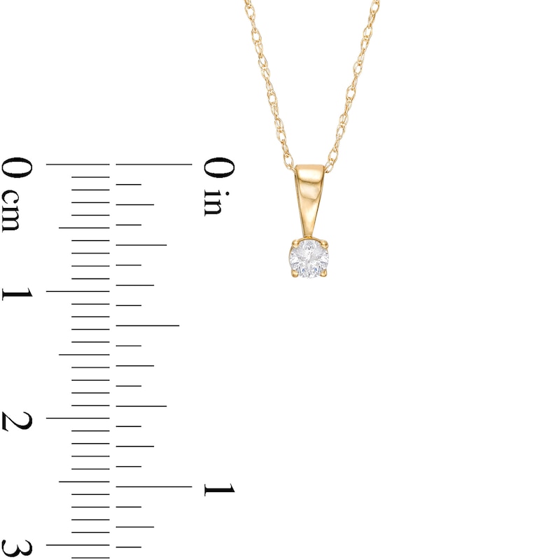 Essentials 0.45 CT. T.W. Diamond Solitaire Pendant and Earrings Set in 10K Gold (J/I3)|Peoples Jewellers