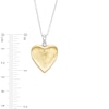 Thumbnail Image 3 of Filigree with "mom" 20.0mm Heart-Shaped Locket in Sterling Silver and 10K Gold