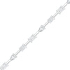 Thumbnail Image 0 of Multi-Shaped White Lab-Created Sapphire Station Bracelet in Sterling Silver - 7.25"