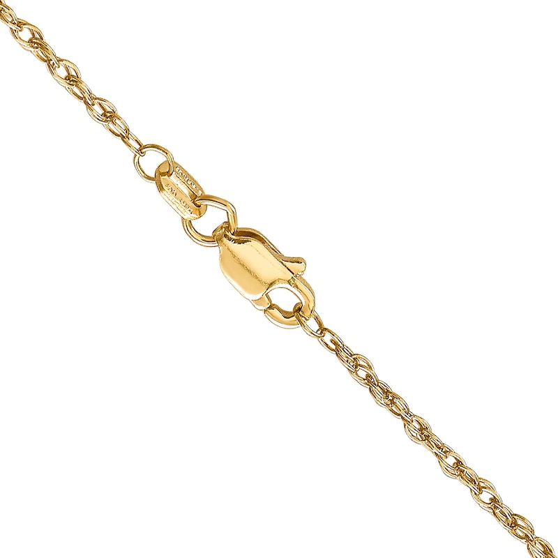 1.3mm Rope Chain Necklace in 18K Gold - 24"