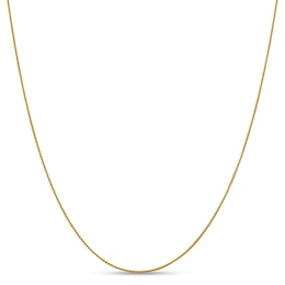 1.0mm Diamond-Cut Spiga Chain Necklace in 18K Gold - 16&quot;