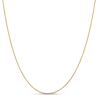 1.0mm Diamond-Cut Spiga Chain Necklace in 18K Gold