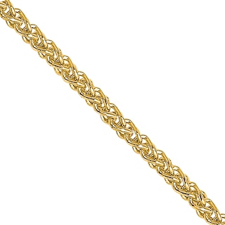 1.0mm Diamond-Cut Spiga Chain Necklace in 18K Gold