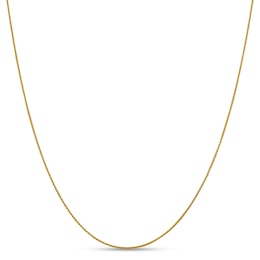 1.0mm Diamond-Cut Spiga Chain Necklace in 18K Gold - 20&quot;