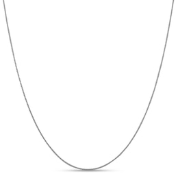 1.0mm Diamond-Cut Spiga Chain Necklace in 18K White Gold - 16&quot;