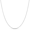 Thumbnail Image 1 of 1.0mm Diamond-Cut Spiga Chain Necklace in 18K White Gold - 24&quot;