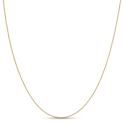 0.7mm Box Chain Necklace in 18K Gold