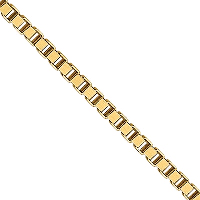 0.7mm Box Chain Necklace in 18K Gold