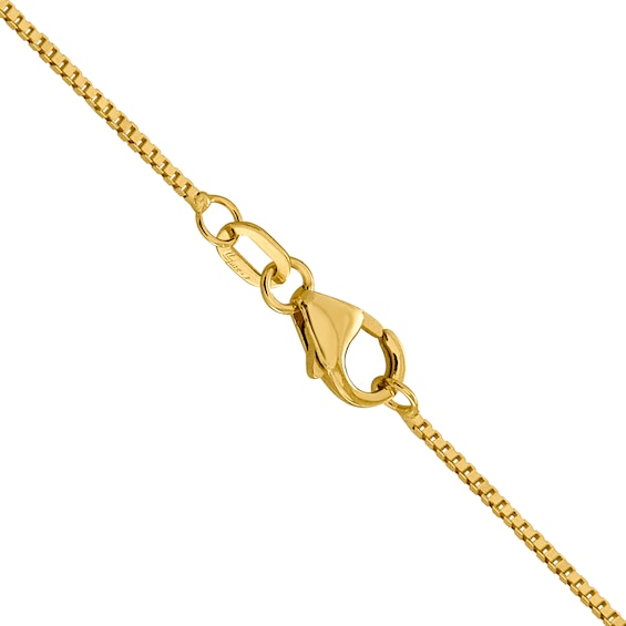 0.9mm Box Chain Necklace in 18K Gold