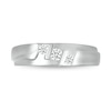 Men's 0.23 CT. T.W. Diamond Stepped Three Stone Ring in 10K White Gold