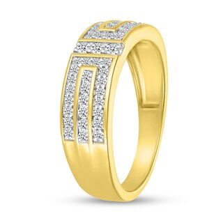 Men's 0.45 CT. T.W. Diamond Brick Ring in 10K Gold