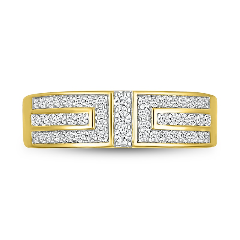Men's 0.45 CT. T.W. Diamond Brick Ring in 10K Gold|Peoples Jewellers