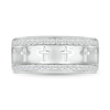 Thumbnail Image 2 of Men's 0.45 CT. T.W. Diamond Edge Cross Ring in 10K White Gold