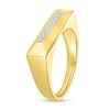 Thumbnail Image 1 of Men's 0.085 CT. T.W. Diamond Slanted Bar Ring in 10K Gold