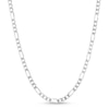 3.7mm Figaro Chain Necklace in Solid Sterling Silver  - 20"