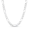 Thumbnail Image 0 of 7.2mm Figaro Chain Necklace in Solid Sterling Silver  – 24”